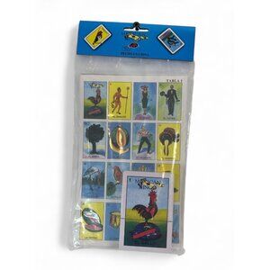 Mexican Loteria Bingo Game Set With Colorful Cards & Board